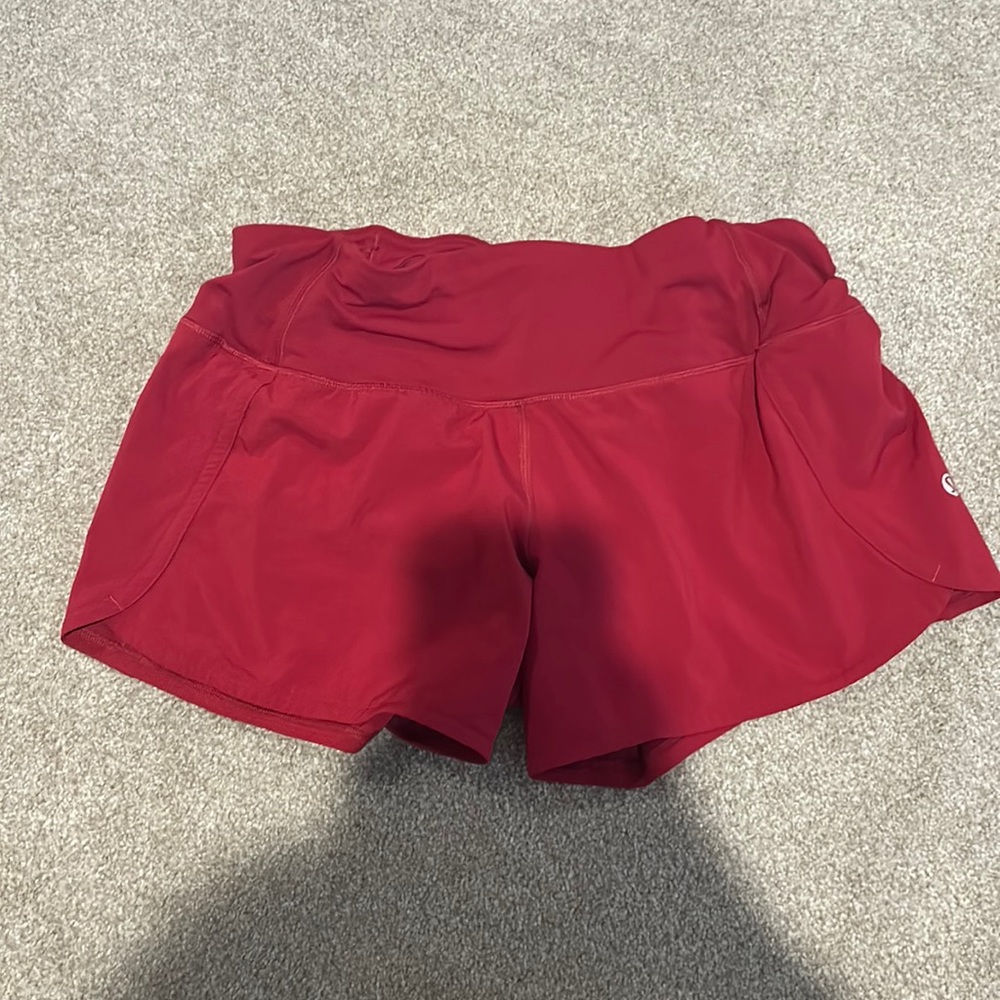 Red lulu shorts